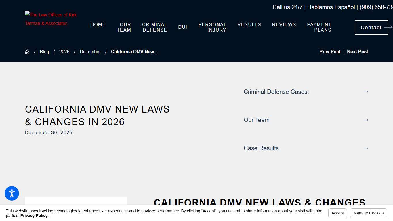 California DMV New Laws 2026 | DUI, License & Traffic Law Changes